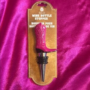 Pink Cowboy Boot Wine Bottle Stopper by Wild Eye Designs